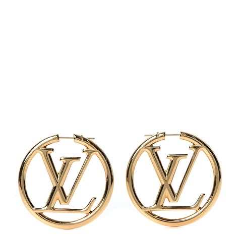 hoops louis vuitton|authentic louis vuitton earrings.